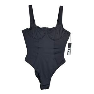 TRI Black Underwire One-Piece Swimsuit